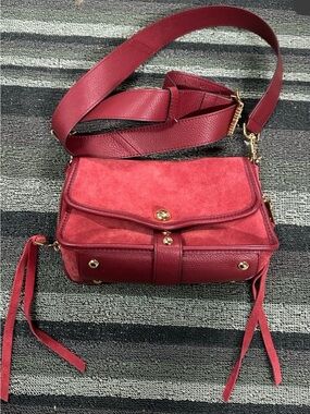 NWOT Aimee kurstenberg Red Women’s Crossbody Bag - Classic Suede & Leather